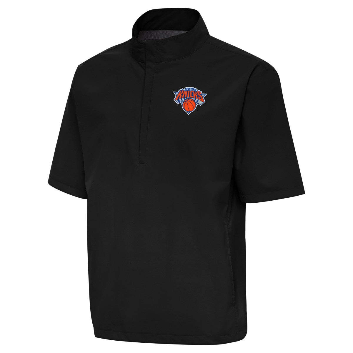 NBA - New York Knicks Antigua Brisk Quarter-Zip Windbreaker - Black