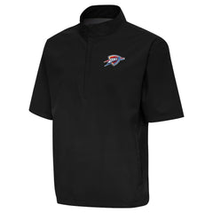 NBA - Oklahoma City Thunder Antigua Brisk Quarter-Zip Windbreaker - Black