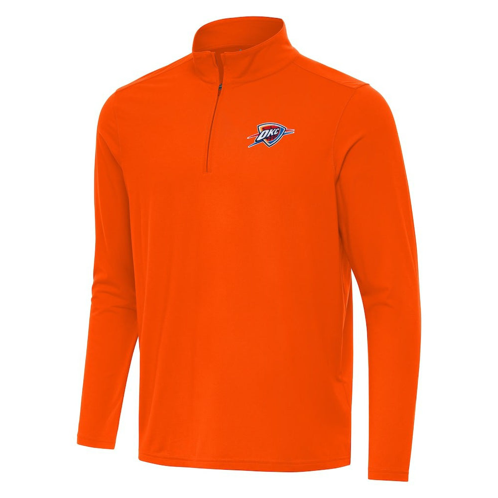 NBA - Oklahoma City Thunder Antigua Intent Quarter-Zip Top - Orange
