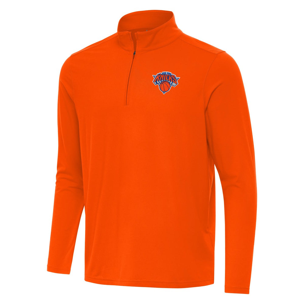 NBA - New York Knicks Antigua Intent Quarter-Zip Top - Orange