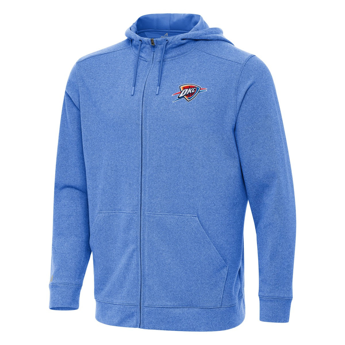 NBA - Oklahoma City Thunder Antigua Effortless Full-Zip Hoodie Jacket - Heather Blue