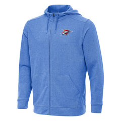 NBA - Oklahoma City Thunder Antigua Effortless Full-Zip Hoodie Jacket - Heather Blue