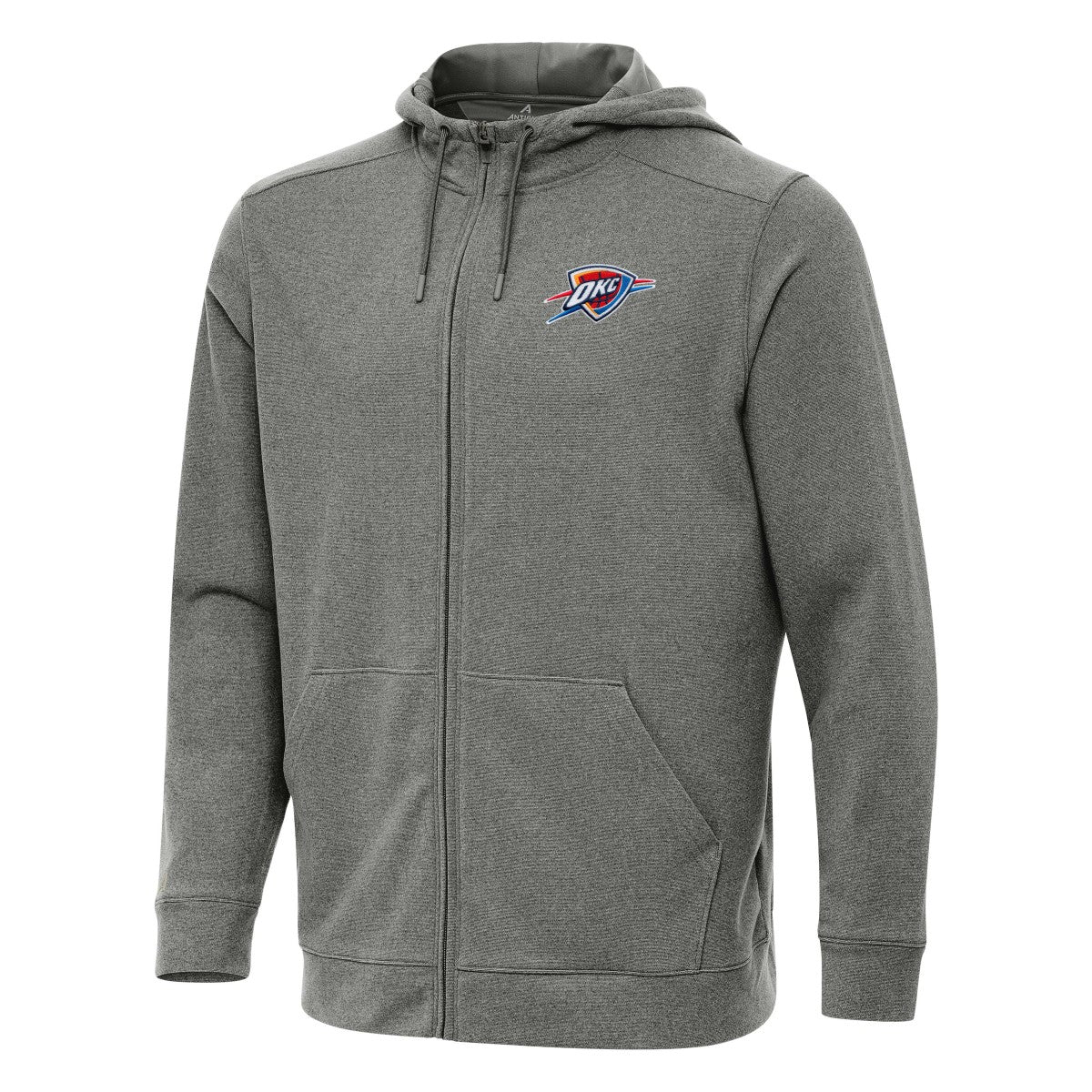 NBA - Oklahoma City Thunder Antigua Effortless Full-Zip Hoodie Jacket - Heather Charcoal