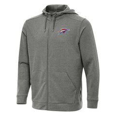 NBA - Oklahoma City Thunder Antigua Effortless Full-Zip Hoodie Jacket - Heather Charcoal