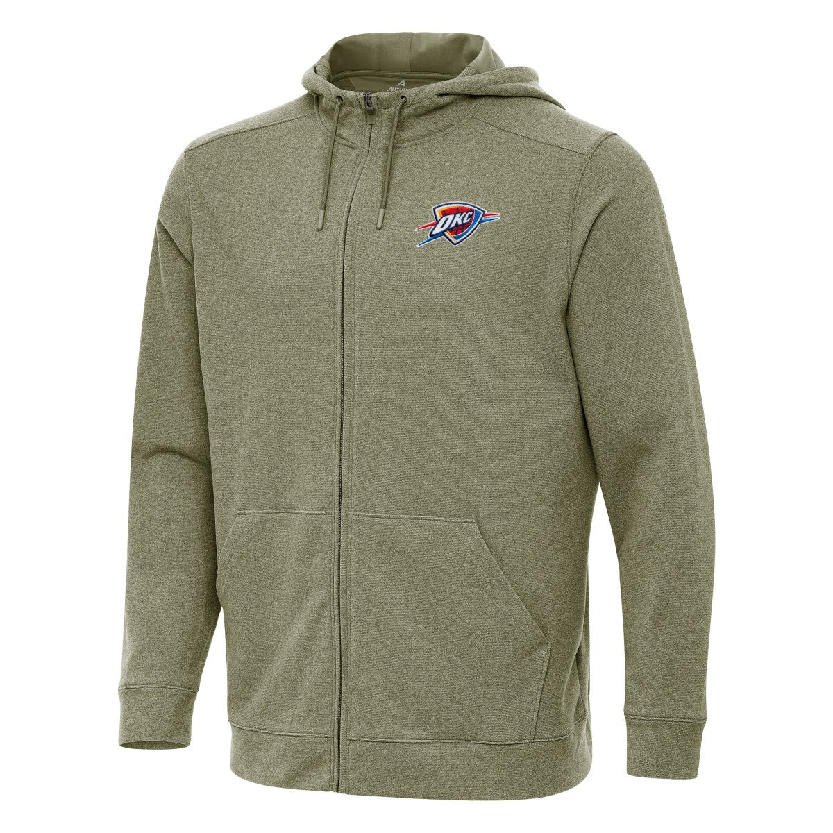 NBA - Oklahoma City Thunder Antigua Effortless Full-Zip Hoodie Jacket - Olive