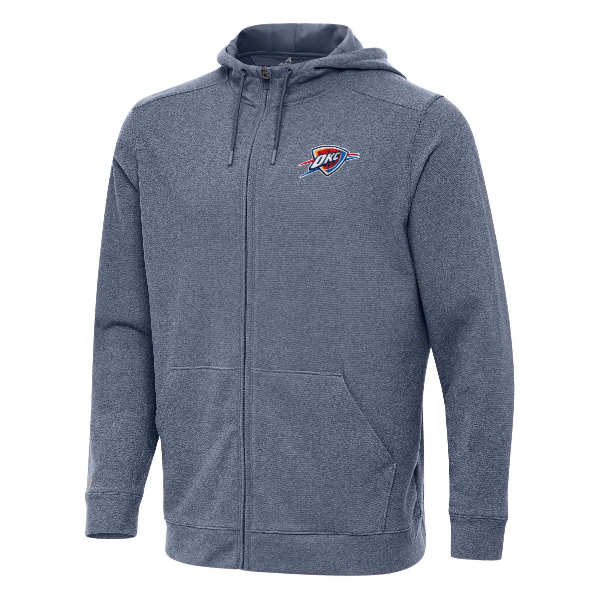 NBA - Oklahoma City Thunder Antigua Effortless Full-Zip Hoodie Jacket - Heather Navy