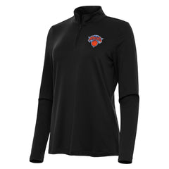 NBA - New York Knicks Antigua Women's Reprocess Quarter-Zip Top - Black