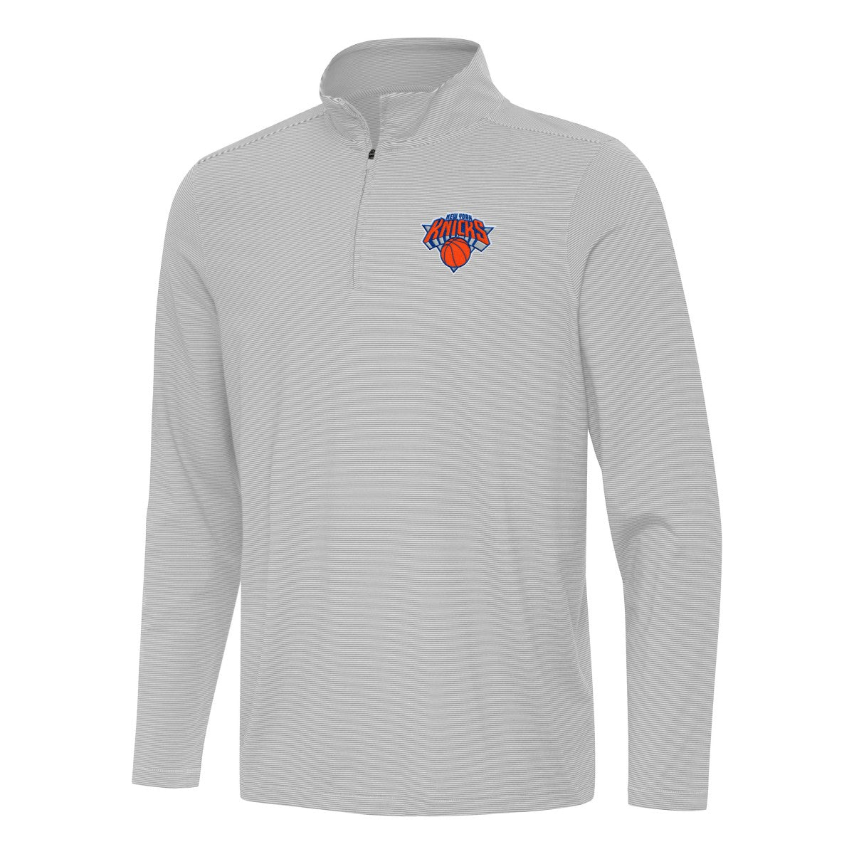 NBA - New York Knicks Antigua Twine Quarter-Zip Top - Gray