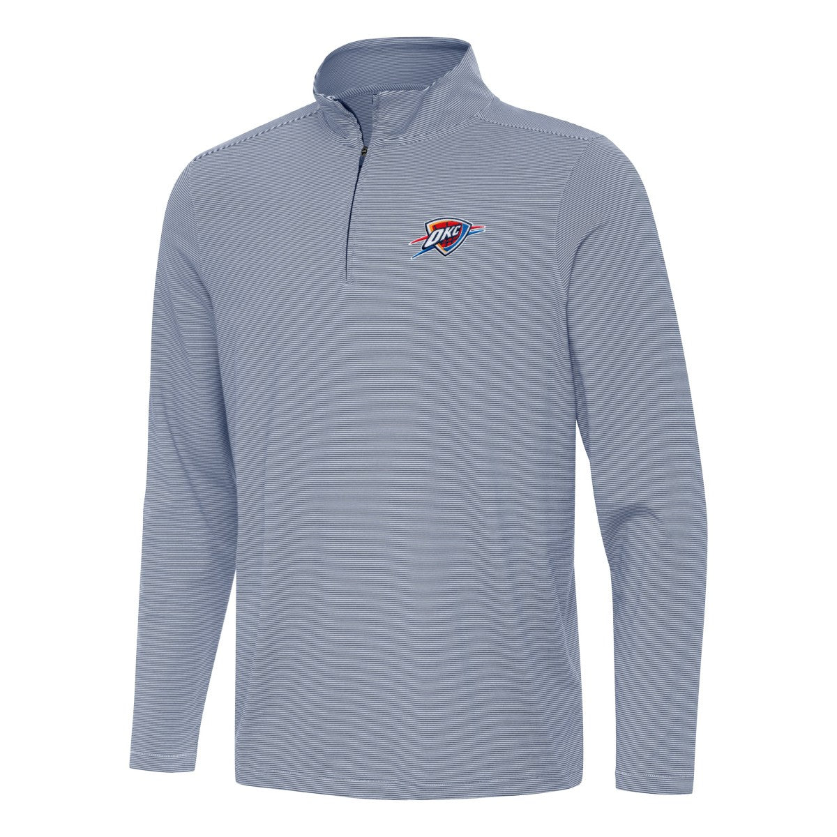 NBA - Oklahoma City Thunder Antigua Twine Quarter-Zip Top - Navy