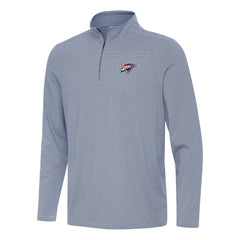 NBA - Oklahoma City Thunder Antigua Twine Quarter-Zip Top - Navy