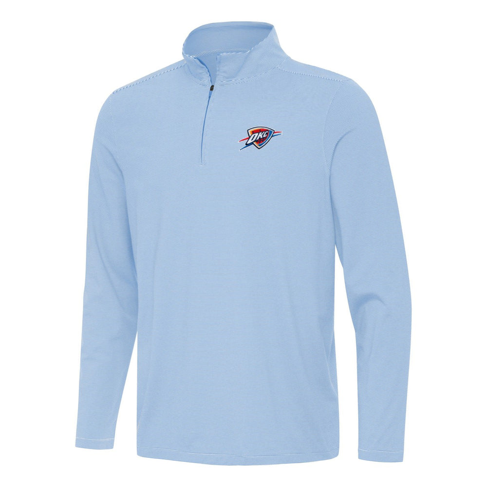 NBA - Oklahoma City Thunder Antigua Twine Quarter-Zip Top - Powder Blue