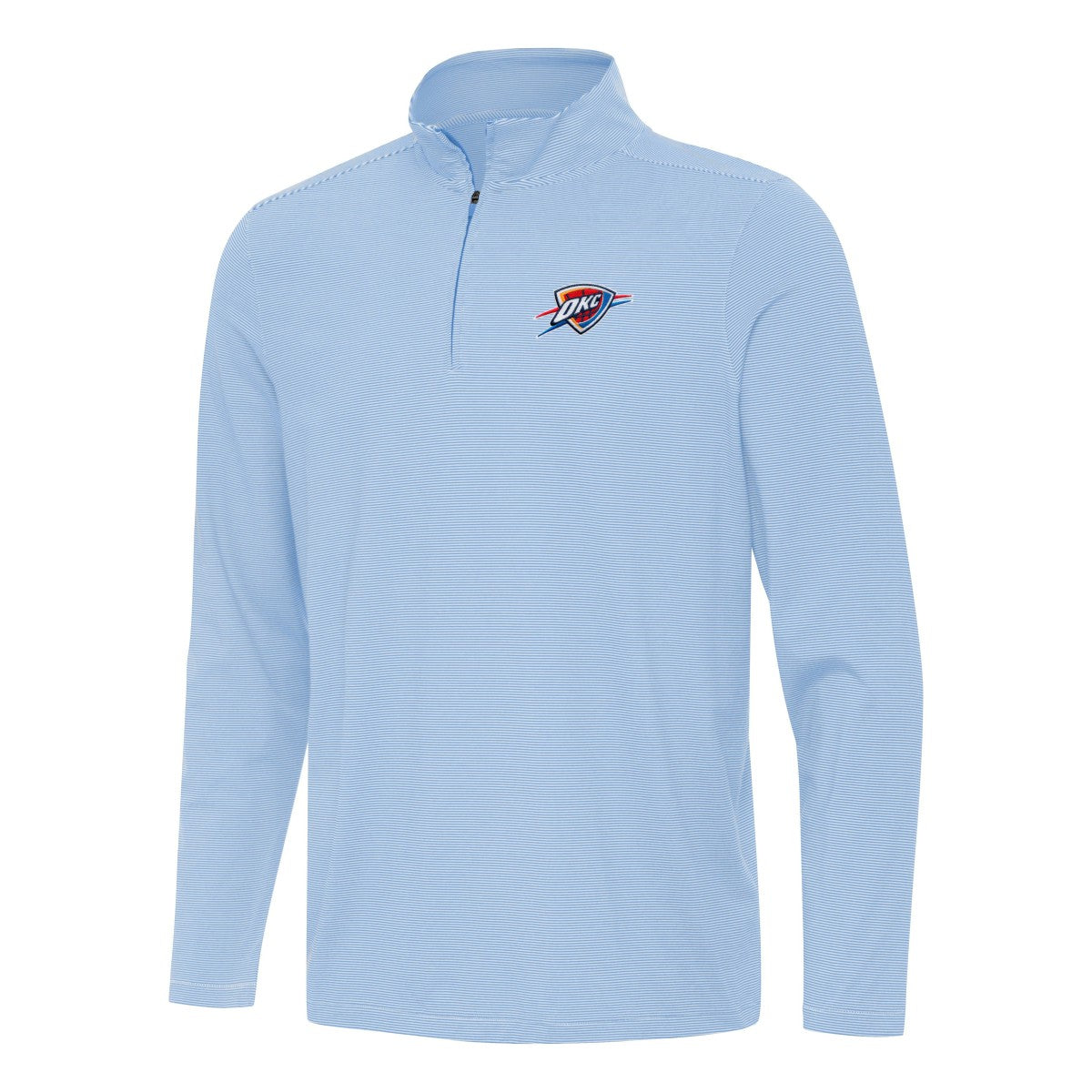 NBA - Oklahoma City Thunder Antigua Twine Quarter-Zip Top - Powder Blue