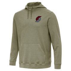 NBA - Portland Trail Blazers Antigua Cloud Pullover Hoodie - Heather Olive