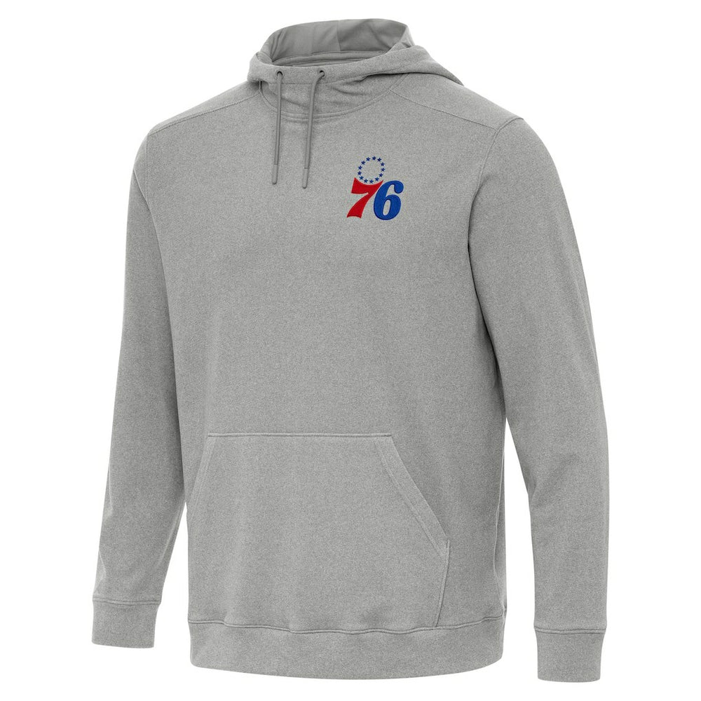 NBA - Philadelphia 76ers Antigua Cloud Pullover Hoodie - Heather Gray