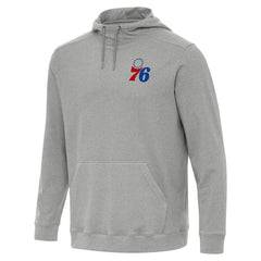 NBA - Philadelphia 76ers Antigua Cloud Pullover Hoodie - Heather Gray