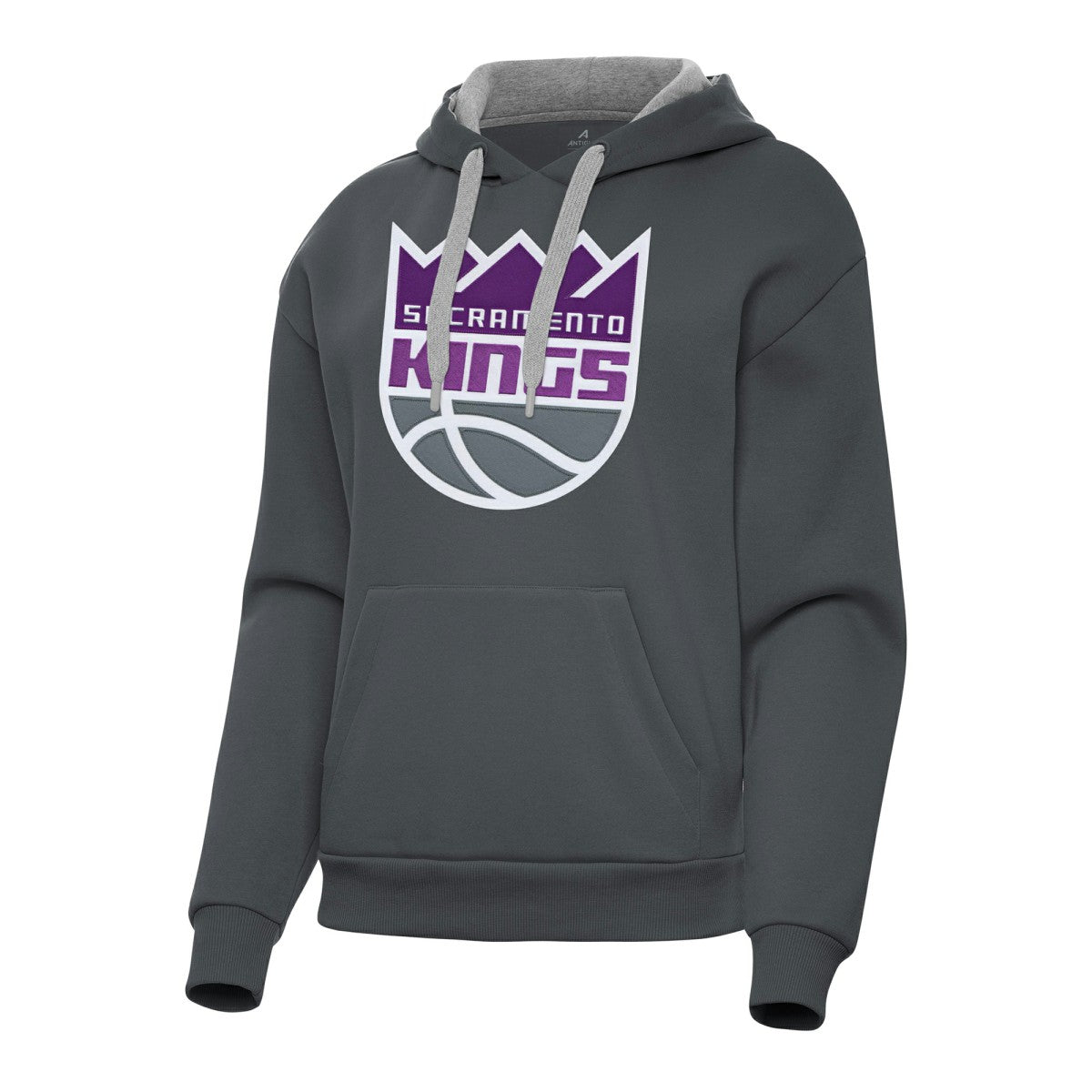NBA - Sacramento Kings Antigua Women's Victory Pullover Hoodie - Charcoal
