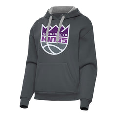 NBA - Sacramento Kings Antigua Women's Victory Pullover Hoodie - Charcoal