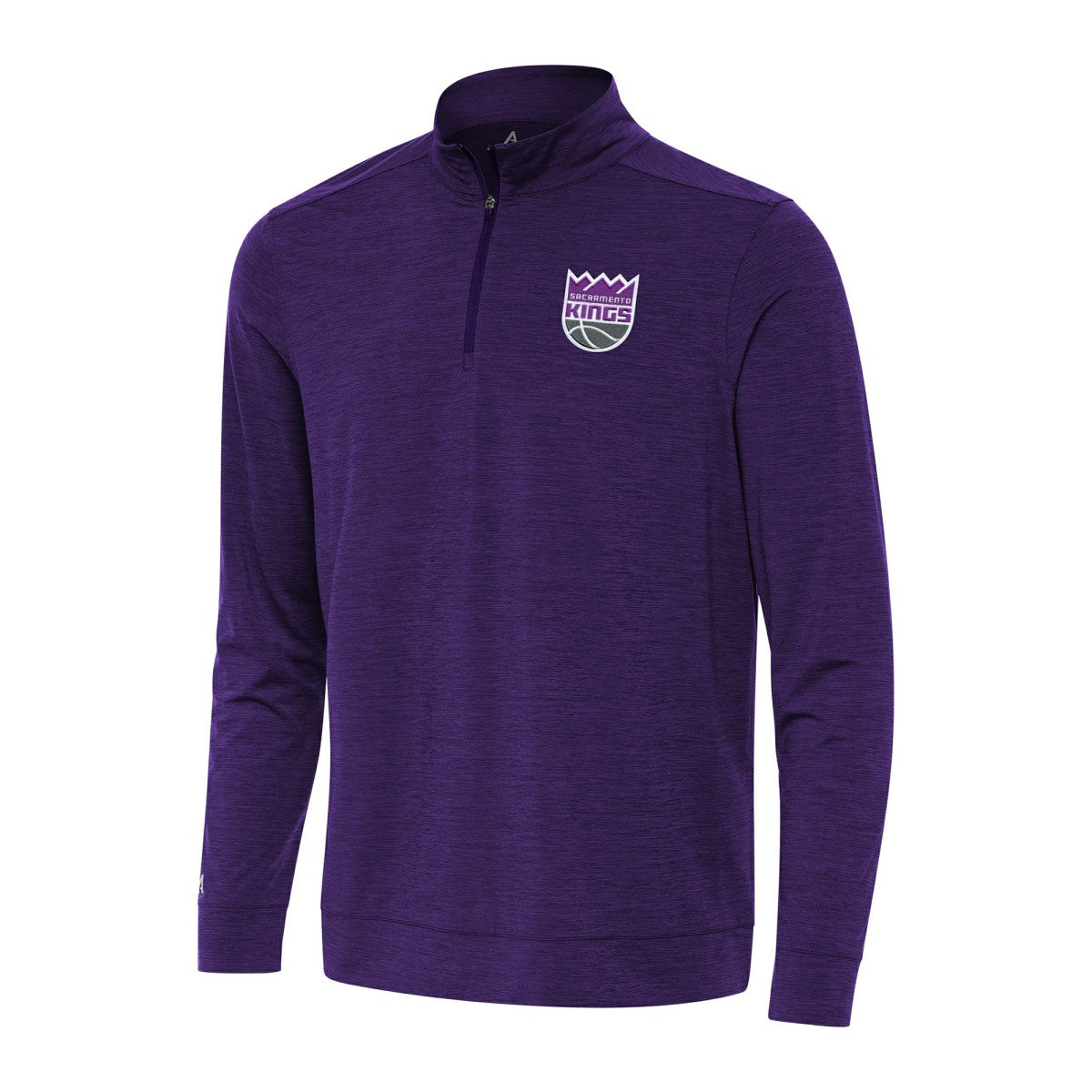 NBA - Sacramento Kings Antigua Bright Quarter-Zip Top - Heather Purple