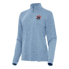 NBA - Washington Wizards Antigua Women's Mentor Quarter-Zip Mock Long Sleeve Top - Heather Aqua