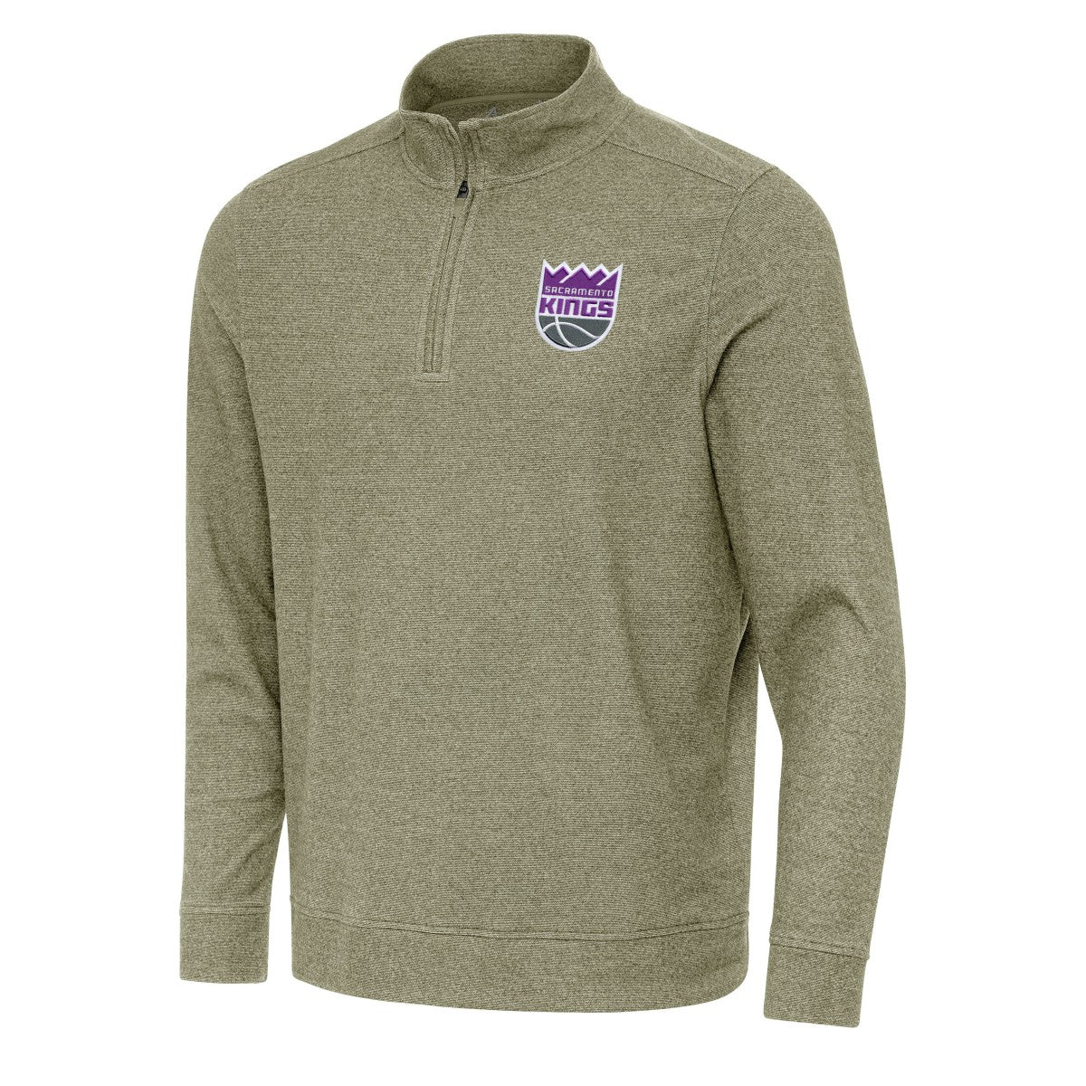 NBA - Sacramento Kings Antigua Subtle Quarter-Zip Sweatshirt - Olive