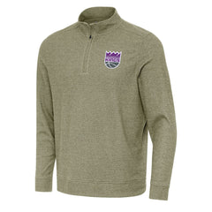 NBA - Sacramento Kings Antigua Subtle Quarter-Zip Sweatshirt - Olive