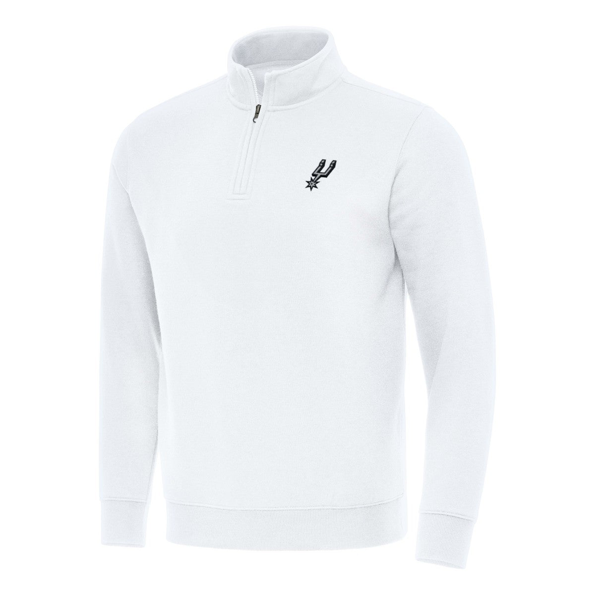 NBA - San Antonio Spurs Antigua Victory Quarter-Zip Mock Sweatshirt - White