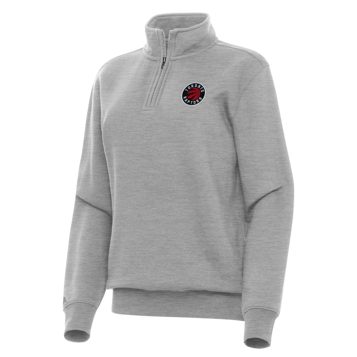 NBA - Toronto Raptors Antigua Women's Victory Quarter-Zip Sweatshirt - Heather Gray