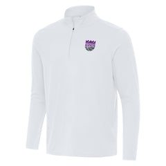 NBA - Sacramento Kings Antigua Intent Quarter-Zip Top - White