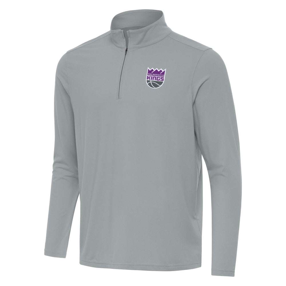 NBA - Sacramento Kings Antigua Intent Quarter-Zip Top - Gray