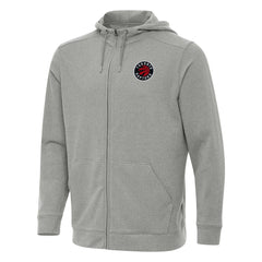 NBA - Toronto Raptors Antigua Effortless Full-Zip Hoodie Jacket - Heather Gray