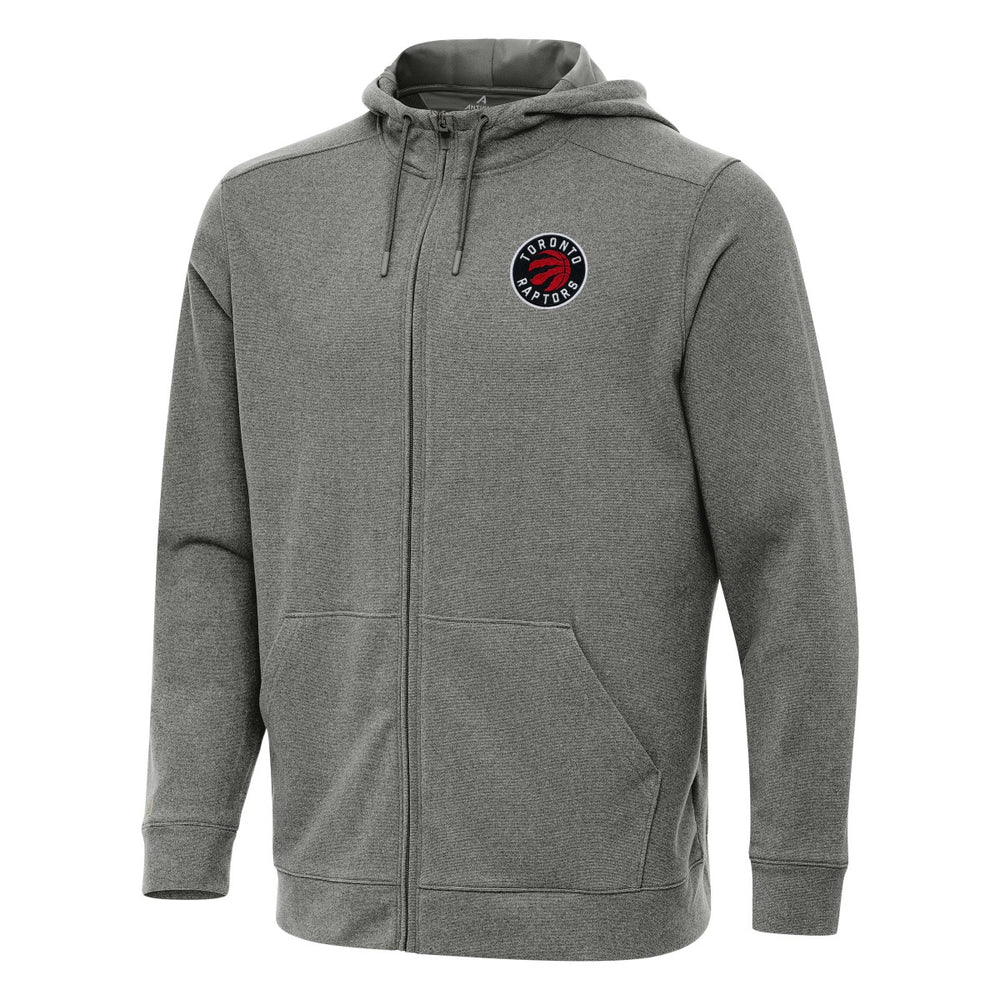 NBA - Toronto Raptors Antigua Effortless Full-Zip Hoodie Jacket - Heather Charcoal