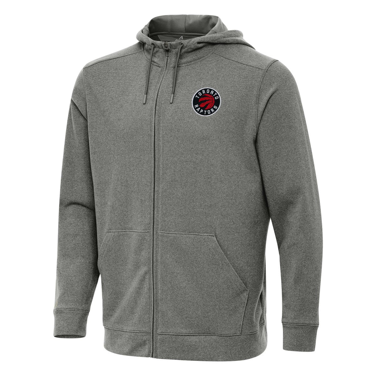 NBA - Toronto Raptors Antigua Effortless Full-Zip Hoodie Jacket - Heather Charcoal
