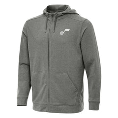 NBA - Utah Jazz Antigua Effortless Full-Zip Hoodie Jacket - Heather Charcoal