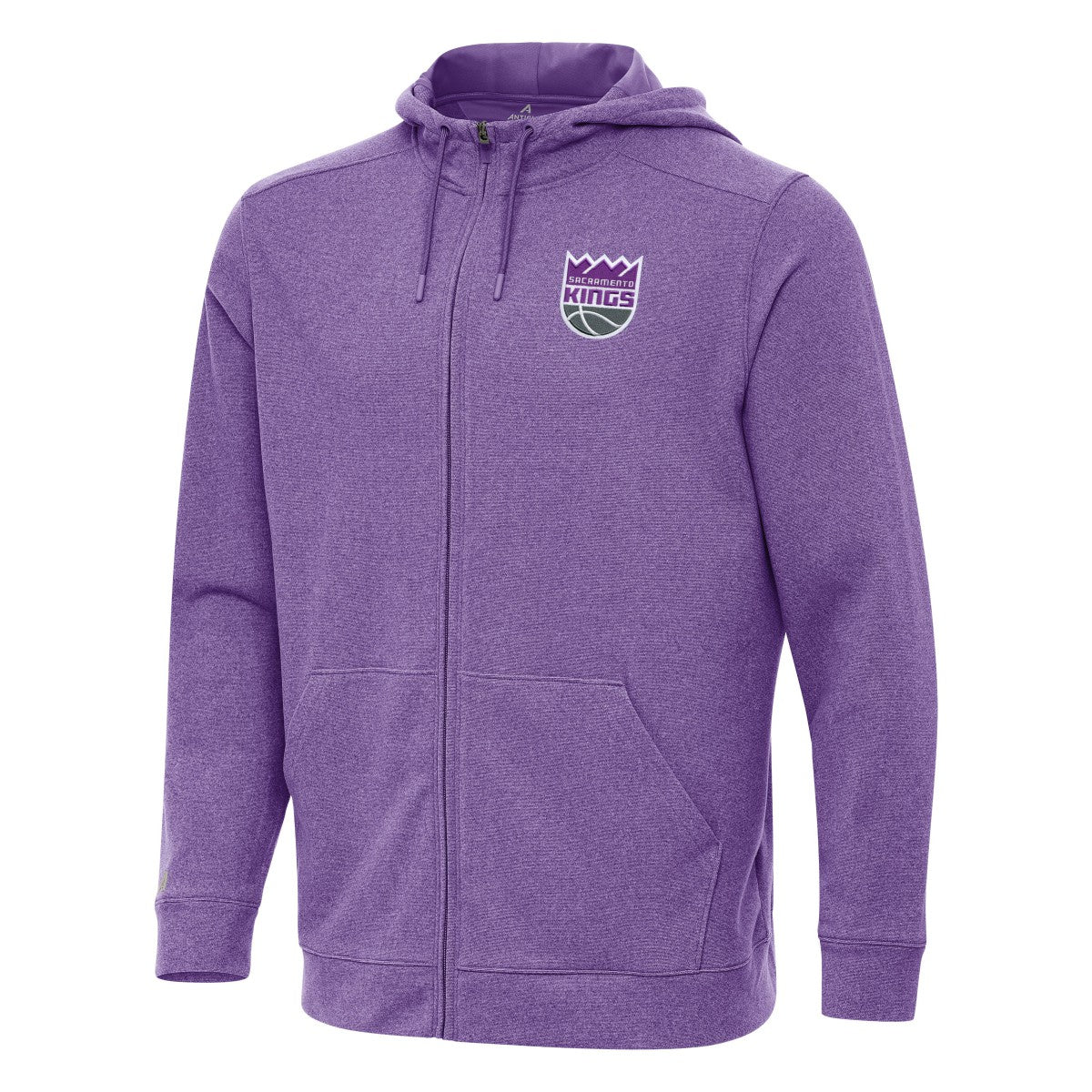 NBA - Sacramento Kings Antigua Effortless Full-Zip Hoodie Jacket - Heather Purple