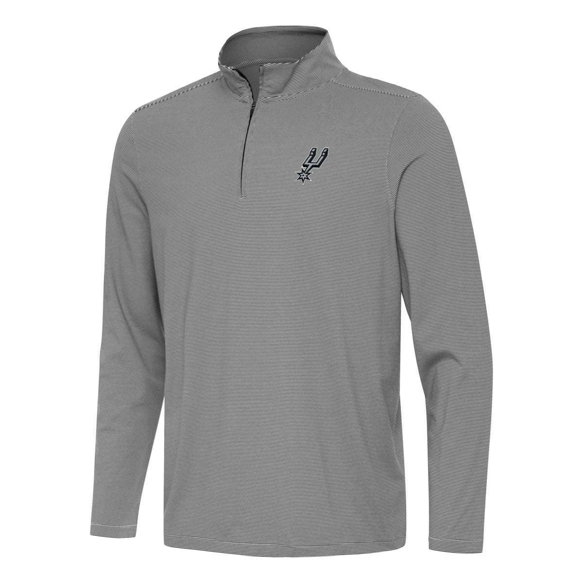 NBA - San Antonio Spurs Antigua Twine Quarter-Zip Top - Black