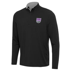 NBA - Sacramento Kings Antigua Content Quarter-Zip Top - Black/Gray