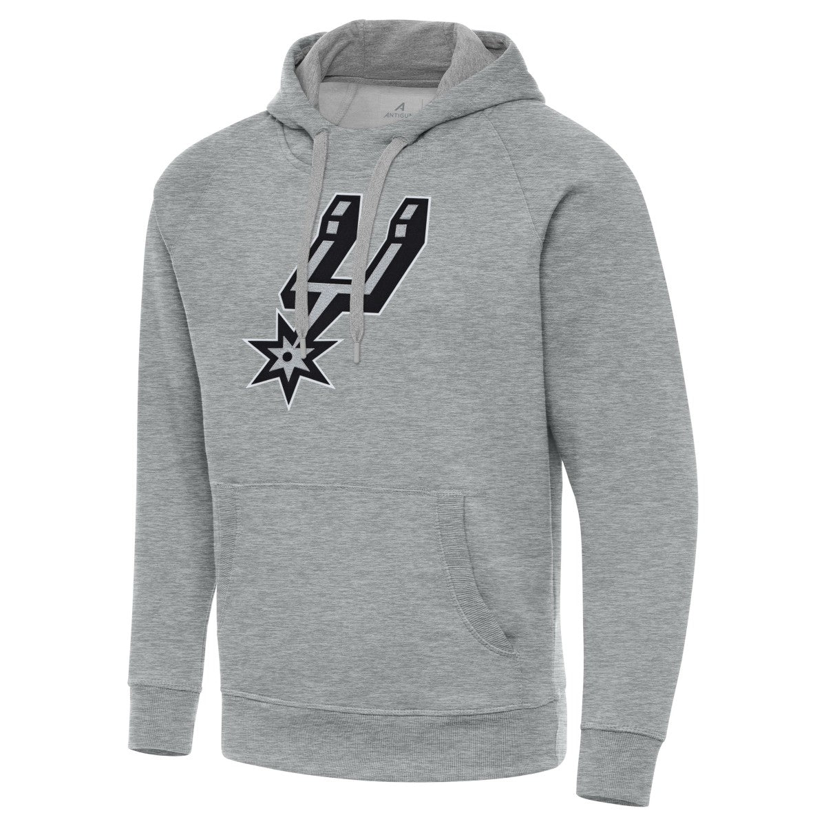 NBA - San Antonio Spurs Antigua Big & Tall Victory Raglan Pullover Hoodie - Heather Gray