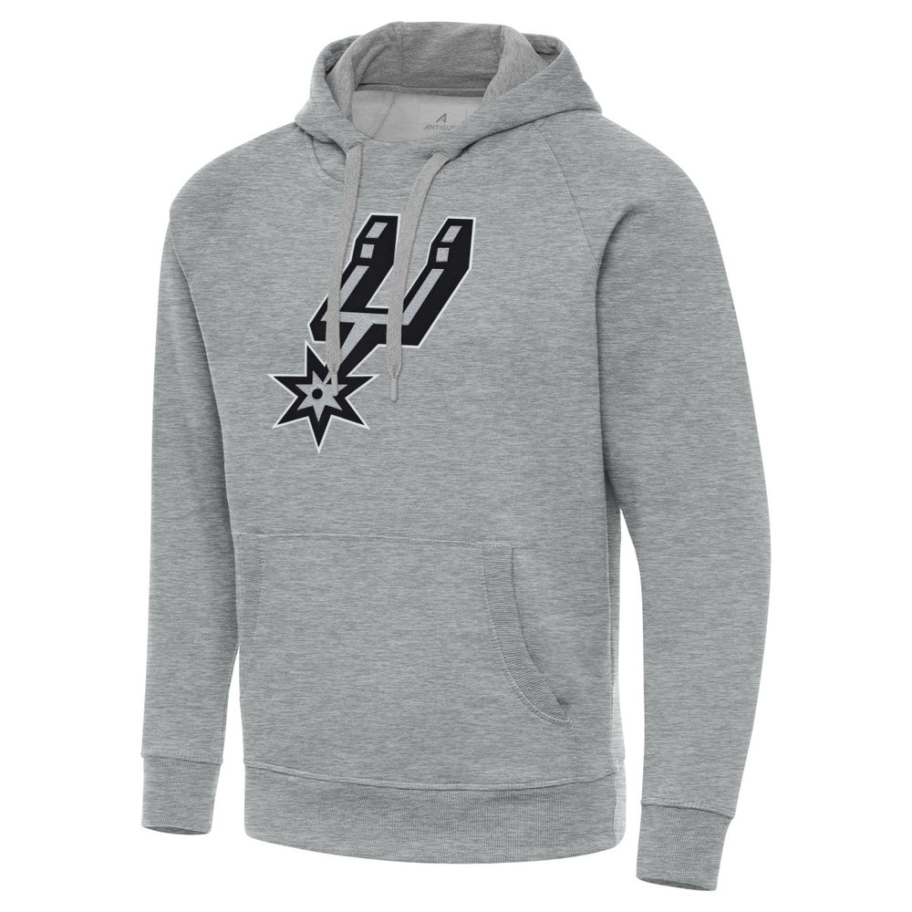NBA - San Antonio Spurs Antigua Big & Tall Victory Raglan Pullover Hoodie - Heather Gray