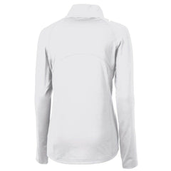 Cleveland Browns Cutter & Buck Women's Adapt Eco Knit Stretch Recycled Half-Zip Pullover Top White - NFL