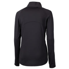 Cleveland Browns Cutter & Buck Women's Adapt Eco Knit Stretch Recycled Half-Zip Pullover Top Black - NFL