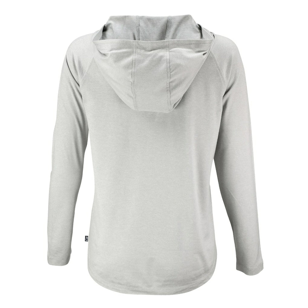 Cleveland Browns Cutter & Buck Women's Coastline Epic Comfort Eco Recycled Quarter-Snap Long Sleeve Hoodie T-Shirt Gray - NFL