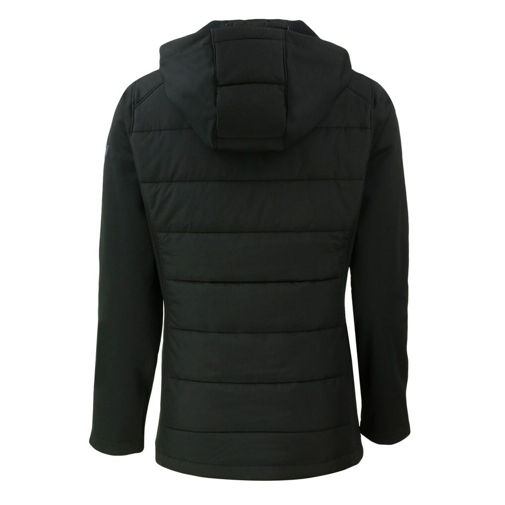 Cleveland Browns Cutter & Buck Women's Evoke Hybrid Eco Softshell Recycled Full-Zip Hooded Jacket Black - NFL