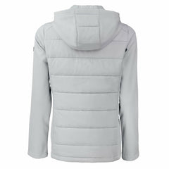 Cleveland Browns Cutter & Buck Women's Evoke Hybrid Eco Softshell Recycled Full-Zip Hooded Jacket Gray - NFL