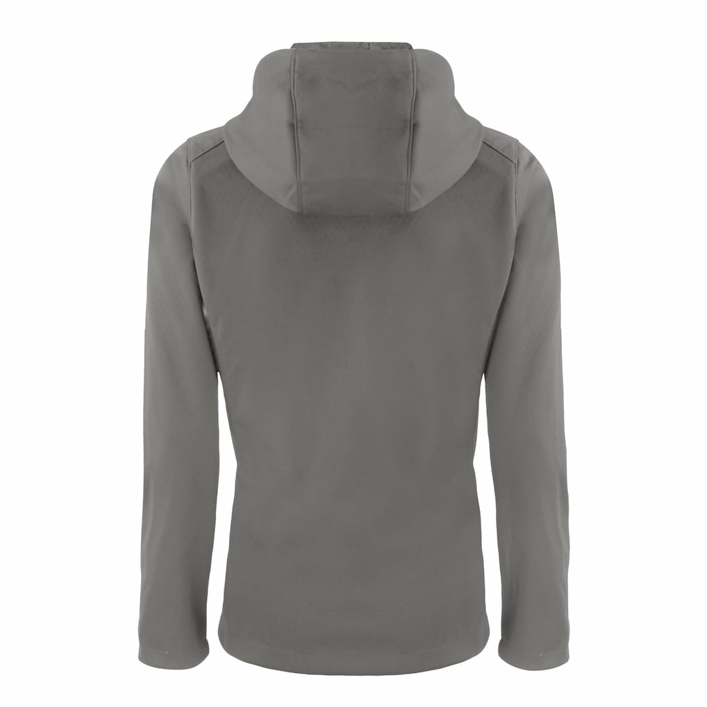 Cleveland Browns Cutter & Buck Women's Evoke Eco Softshell Recycled Full-Zip Hoodie Jacket Gray - NFL