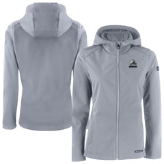 Cleveland Browns Cutter & Buck Women's Evoke Eco Softshell Recycled Full-Zip Hoodie Jacket Gray - NFL