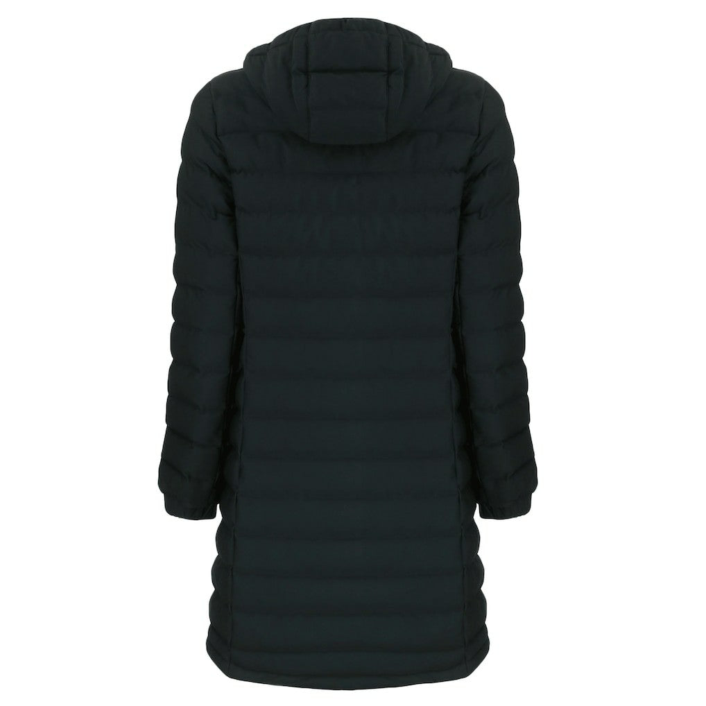 Cleveland Browns Cutter & Buck Women's Mission Ridge Repreve Eco Insulated Full-Zip Hoodie Long Puffer Jacket Black - NFL