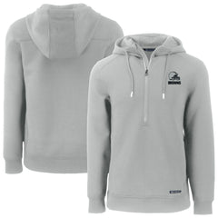 Cleveland Browns Cutter & Buck Roam Eco Recycled Half-Zip Pullover Hoodie Gray - NFL