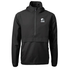 Cleveland Browns Cutter & Buck Charter Eco Recycled Anorak Half-Zip Hoodie Jacket Black - NFL