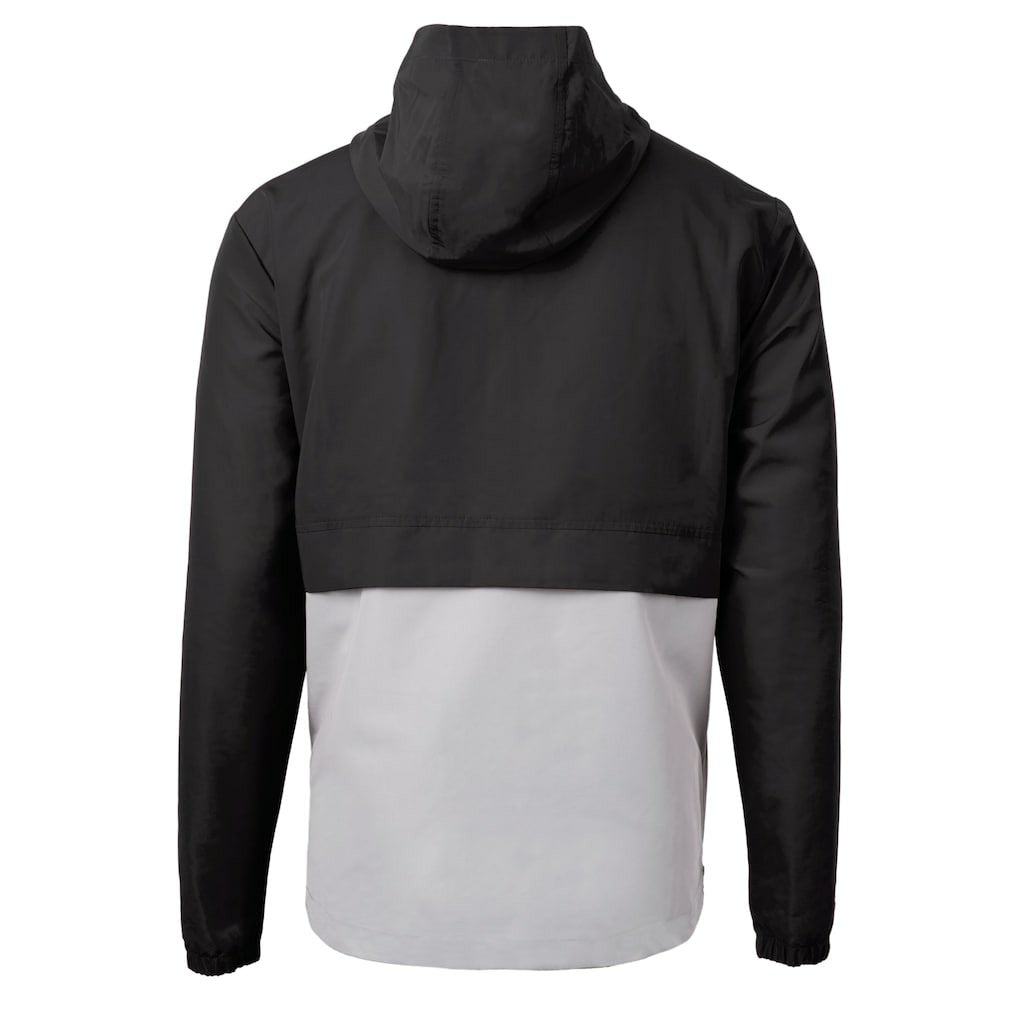 Cleveland Browns Cutter & Buck Charter Eco Recycled Anorak Half-Zip Hoodie Jacket Black - NFL