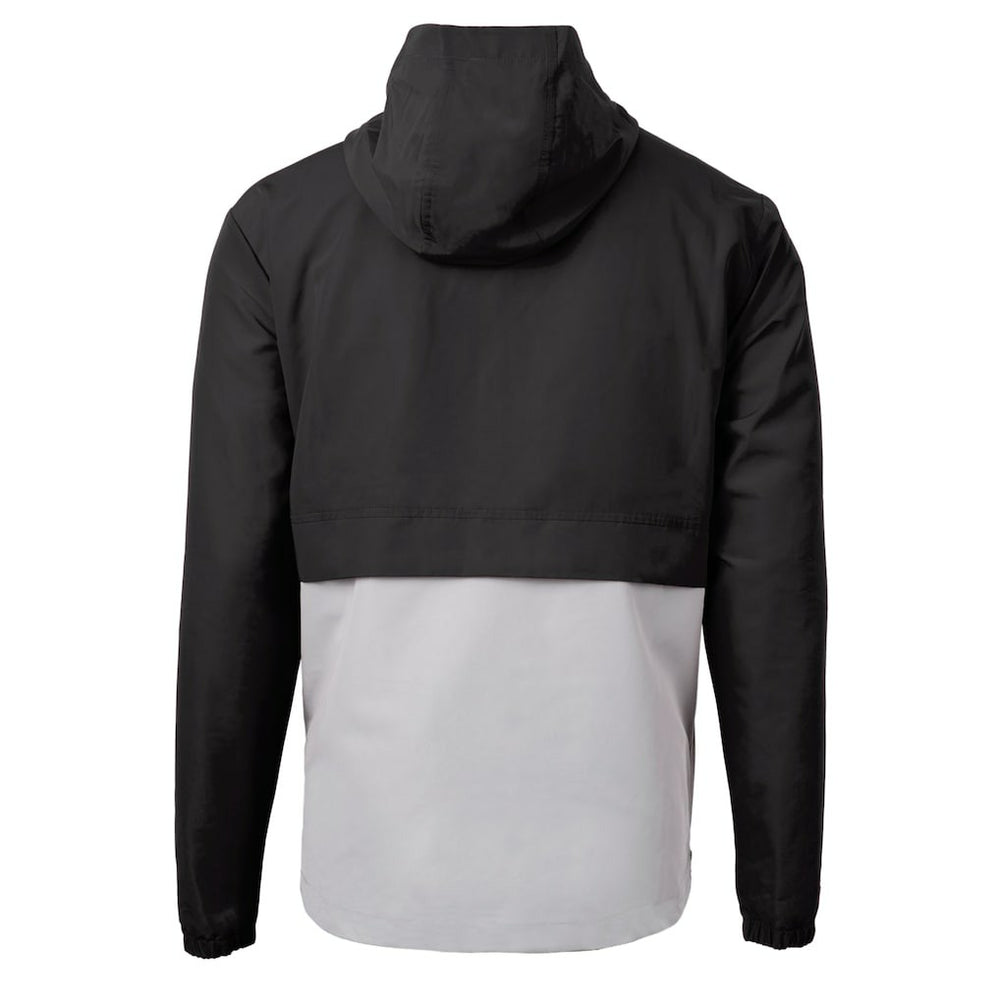 Cleveland Browns Cutter & Buck Charter Eco Recycled Anorak Half-Zip Hoodie Jacket Black - NFL
